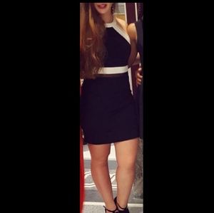 EXPRESS Black and White Dress